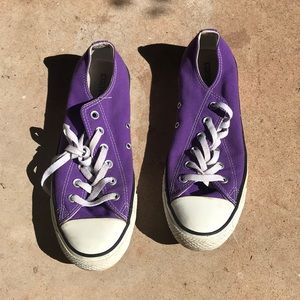 Purple Low Top Converse